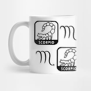 Scorpio Birth Sign - Black Mug